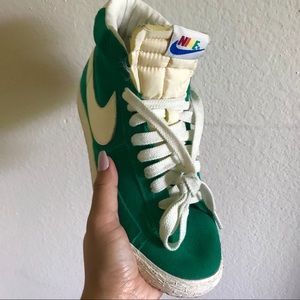 Lucid Green Nike Blazers